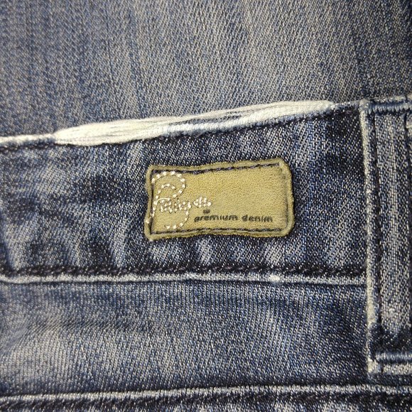 Paige Robertson Mid Rise Relaxed Crop Capri Jeans Women's 24 Stretch A887 - Picture 6 of 7